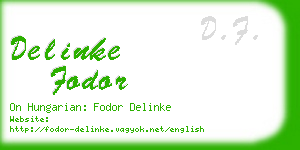 delinke fodor business card